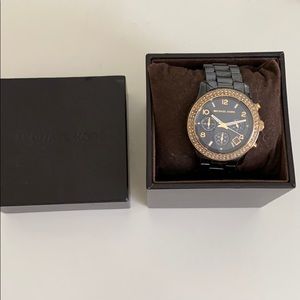 Michael Kors Black Ceramic Watch - BOX INCLUDED
